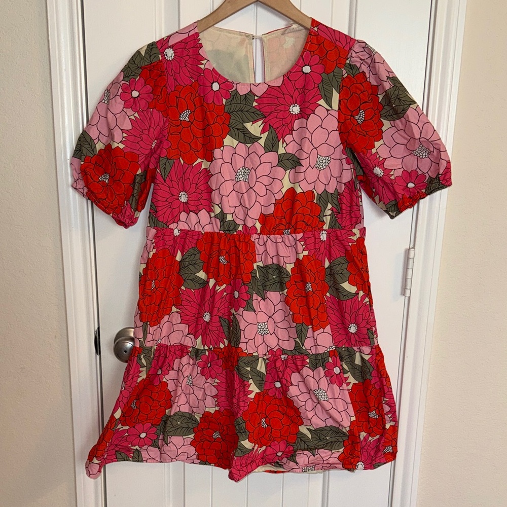 Listicle Floral Women’s Boutique Dress - Pink and Red